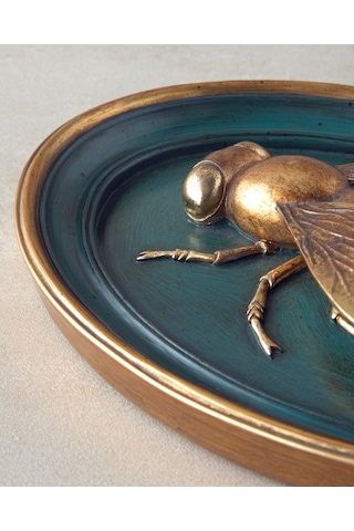 English Home Fly Polyresin Duvar Aksesuarı Yağ Yeşili