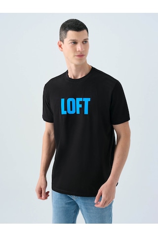 Loft Regular Fit Siyah Erkek T-shirt Lf2038541 Siyah