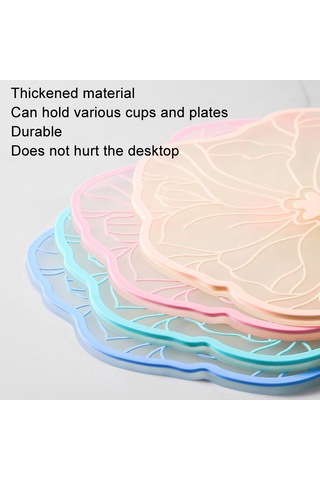 Sones 15cm Basit Isı Yalıtımı Haşlanma Önleyici Masa Örtüsü Kaymaz Yağa Dayanıklı Kolay Temizlenen Kase Altlığı Diğer