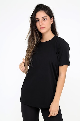 Rubadi Oversize Bol Ve Geniş Kesim Siyah T-shirt. Salaş Model Siyah