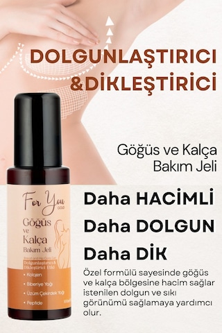 Dolgunlaştırıcı, Dikleştirici Göğüs Ve Kalça Büyütmeye Yardımcı Bakım Jeli 100 Ml