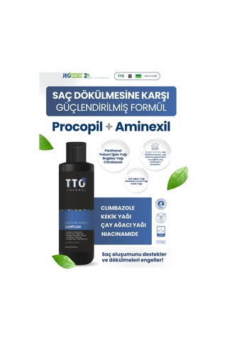 Tto Dökülme Karşıtı Şampuan 250ml Procapil,çay Ağacı Yağı,climbazole,aminexil Tüm Saçlar