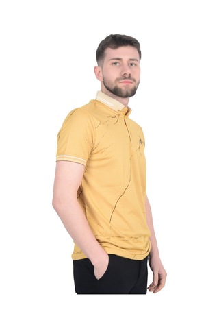 Cengiz İnler Baskı Desenli Erkek Polo Yaka T-shirt