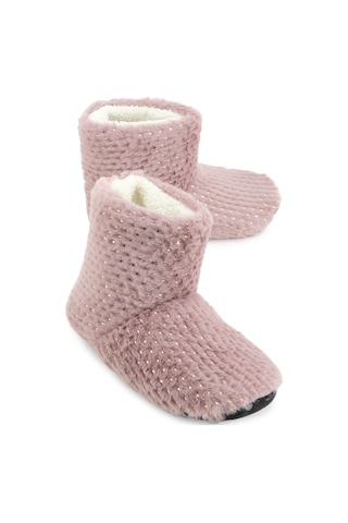 Gezer Kadın Kışlık Sessiz Taban Ev Panduf Bot Ga7kte.03432.00.09e.0c Pembe