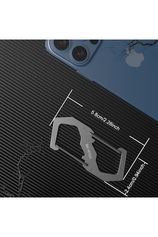 Kangvka Skyfox Nylon Paracord Anahtarlık Seti 1.2m 220kg Yük Dayanımı 420 Çelik Airtag Kılıfı Dahil