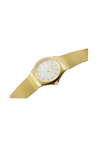 Obaku Denmark V316lxgwmg Quartz Hasır Kordon Altın Rengi Beyaz Kadran 33 Mm Kadın Kol Saati Altın