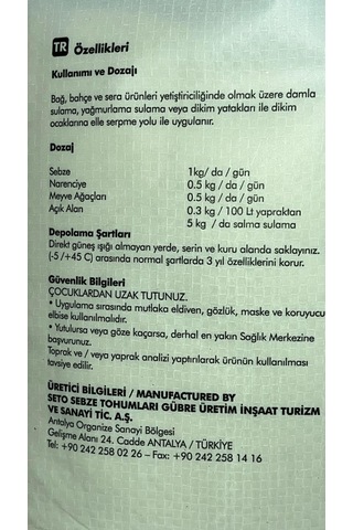 Çiçeklendirici Ve Köklendirici 10.52.10+me+enzimli Npk Gübresi 750 ML