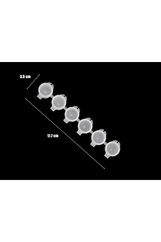 Wingard Wg02 Kapaklı Boya Saklama Kabı,6 Gözlü, 6x4,5 Ml.-54773