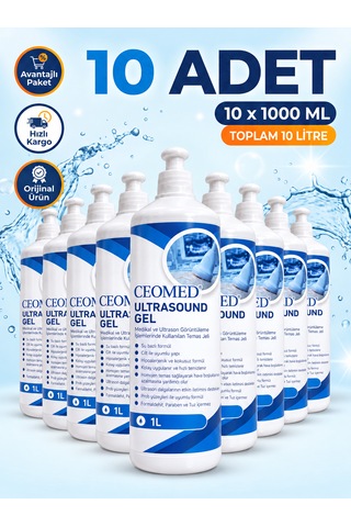 Ceomed 10 Adet X 1 Litre Görüntüleme Jeli - Paraben Ve Tuz Içermez