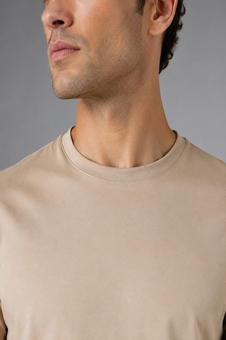Bisse Bej Bisiklet Yaka T-shirt Ts26y26100 07