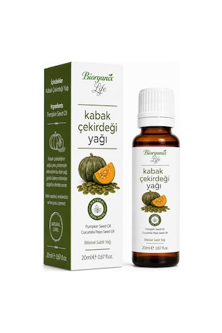 %100 Saf Kabak Çekirdeği Yağı 20 Ml - Besleyici Saç Ve Sakal Bakım Yağı