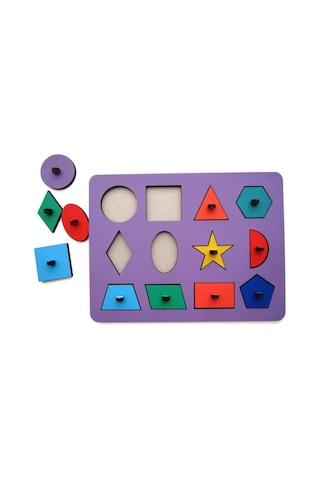 Ahşap Zeka Geliştirici Oyun Ahşap Puzzle Yapboz Eğitici Oyuncak