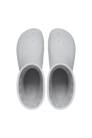 Crocs Croc 208544-1ft Classıc Boot Çocuk Kışlık Çizme Bot Gri