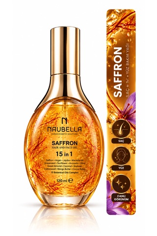 Saffron Oil 15 In 1 Değerli Yağ Içerikli Saç Vücut Ve Yüz Bakım 120 Ml