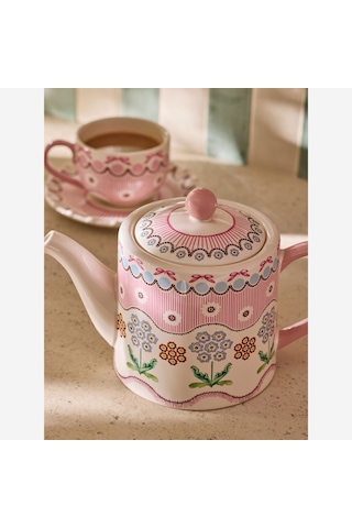 Pembe Stoneware Demlik 1000 Ml