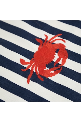 Mudo Home Marın Crab Nakışlı Runner Lacivert 50x130 696123