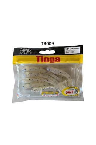 Lucky John Tioga 3.4'' 8.64 Cm 6pcs Silikon Yem