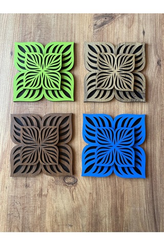 8'li Büyük Boy Ve Küçük Boy Ahşap Nihale Seti 7