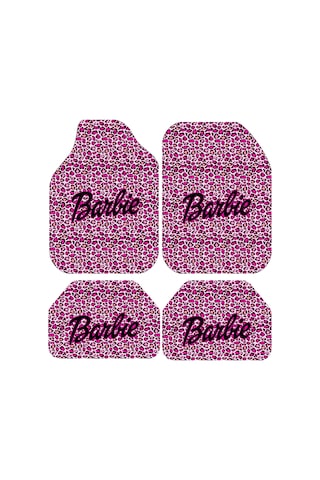 Dekoratif Mor Barbie Desenli Oto Paspas Takımı