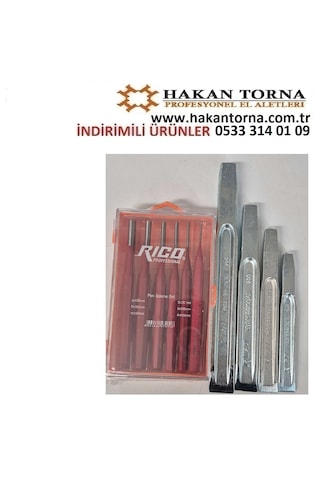 Hakantorna Rico Düz Pim Sökme Çıkarma Keski Seti