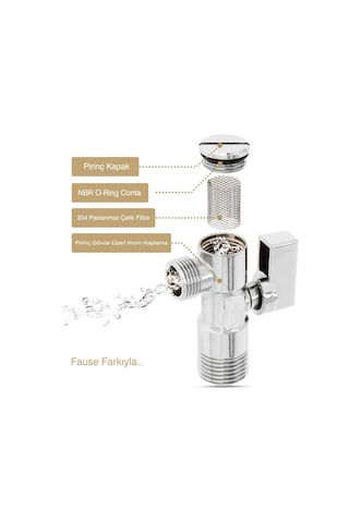 Fause Filtreli Ara Musluk Kdc110 Krom
