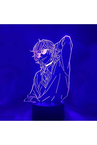 Wealthglow Renk Değiştiren 3d Dekoratif Şekilli Led Lamba - 12 Cm 7tm6ch Siyah