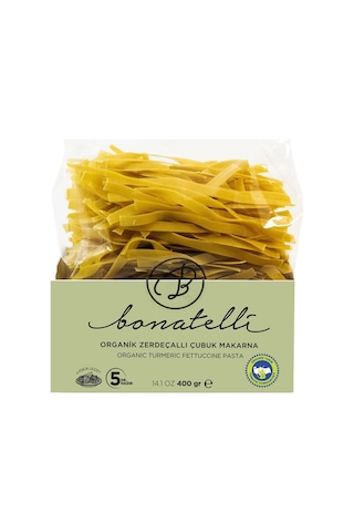 Bonatelli Organik Zerdeçallı Çubuk Makarna 400 G