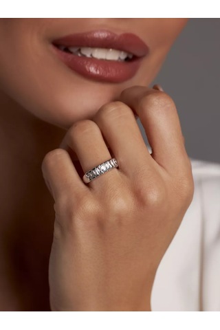 Marıola 925 Ayar Gümüş Taşlı Mücevher Yüzük 217885738 Gri