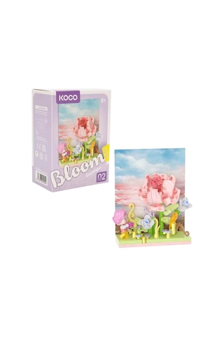 Bloom Boutique Stamen Scene Serisi Mini Bahçe Yapı Blokları Seti