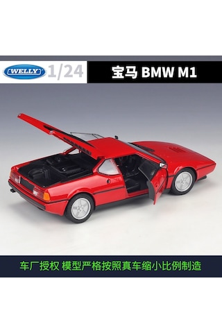 Welly Bmw M1 Kırmızı 1:24 Model Araba