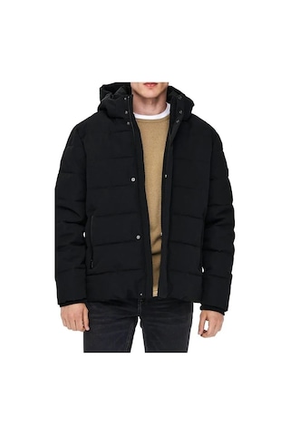 Only & Sons Onscayson Puffa Otw Noos Erkek Siyah Mont - 22019598 Siyah