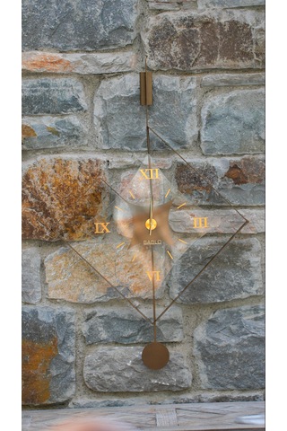 Eksen Bronz Klasik Bablo Premium Duvar Saatleri Bronz