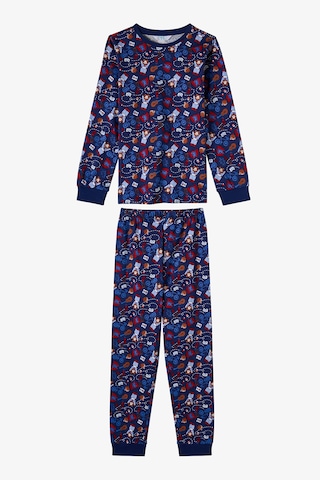 Penti Erkek Çocuk Lacivert Style Repeat Pamuklu Uzun Kollu Pijama Takımı