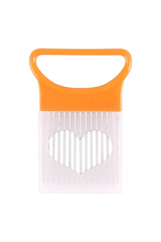 Kosona Turuncu Çelik Soğan Çatalı - Elleri Koruyan, Kestirme Yardımcısı, Ev Mutfak Araçları, Dayanıklı Malzeme