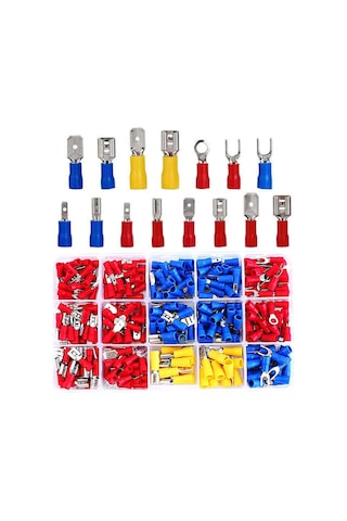 280 Parça İzoleli Kablo Ucu Seti Kutulu Kürek Halka Çatal Yalıtım