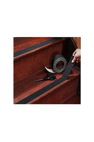 Siyah Merdiven Ve Zemin Kaydırmaz Kaymaz Bant 150mm X 25mt Evimdeyokyok