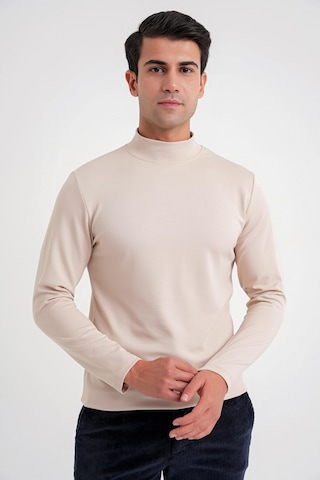 Efor Ts 894 T-shırt Slim Bej Casual Bej