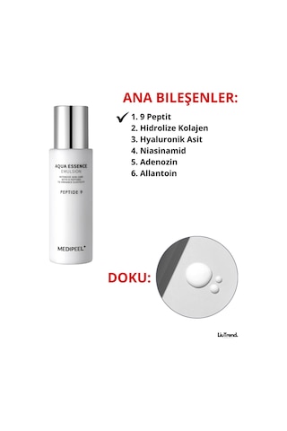 Medipeel Peptide 9 Aqua Essence Emulsion 250 Ml Canlandırıcı Yüz Emülsiyonu M0065