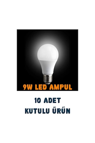Noas 9w Tasarruflu Led Ampul 10 Adet Noas 9w Tasarruflu Led Ampul 10 Adet