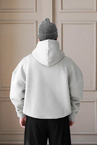 Gri Cozy Basic Oversize Sweatshirt Gri