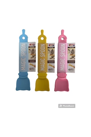 Magıc Spoon Kedi/köpek Krema Ödül Maması Yedirme Kaşığı Kolay Kaşık 3 Lü