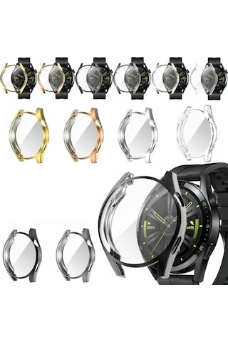 Huawei Watch Gt3 42Mm Silikon Kapak Kılıf Ekran Koruyucu