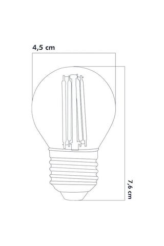 Heka Led Filament Rustik Ampul 6 Watt E27 Beyaz Işık Erd-247