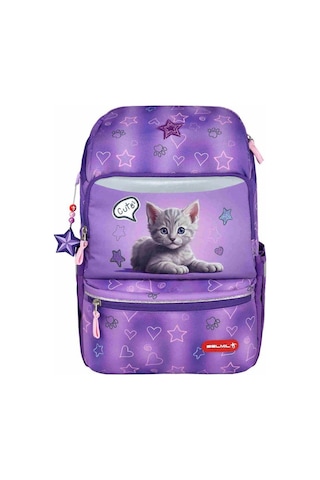 Belmil Cute Cat Ergonomik Okul Çantası 405-79 Mor