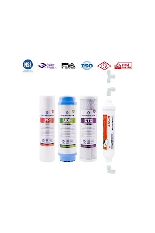 Açık Kasa Su Arıtma Cihazı Filtresi 4 Lü Filtre Seti Membransız (480266418)