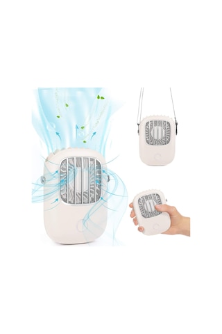 Jialan El Mini Taşınabilir Fan, Usb Şarj Edilebilir Küçük Cep