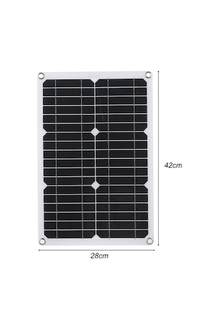 Pazly Usb Type-c Su Şarj Paneli Micro Kiti, Kamerası Güvenlik Güneş Geçirmez 20w 18v & - Hg