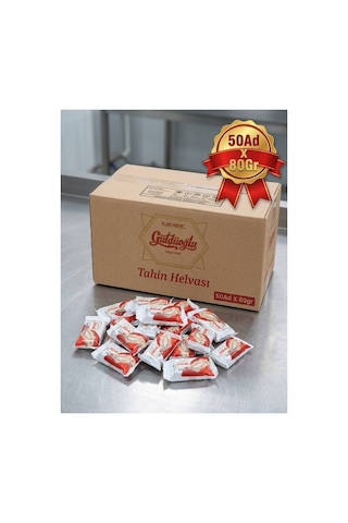 Tahin Helvası 80 Gr 50'li Paket Piknik Kahvaltılık Mini Helva