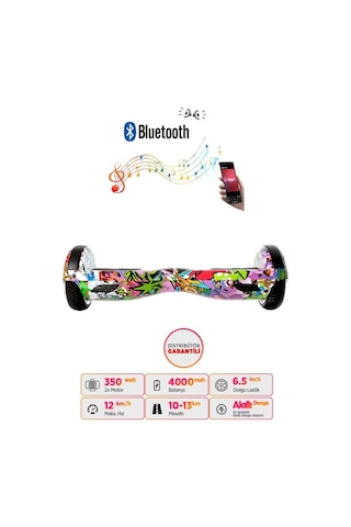 Citymate Hoverboard 6.5 inch Elektrikli Kaykay Scooter Bluetooth Hoparlörlü D03