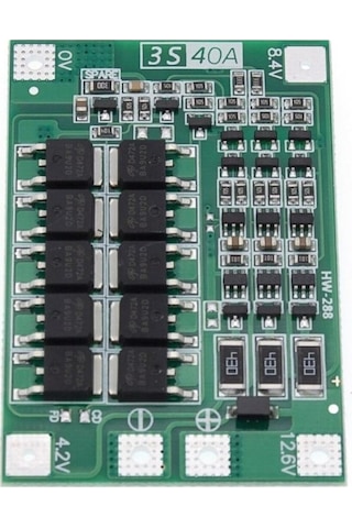3s 40a Bms 12.6v 18650 Lityum Pil Şarj Koruma Modülü
